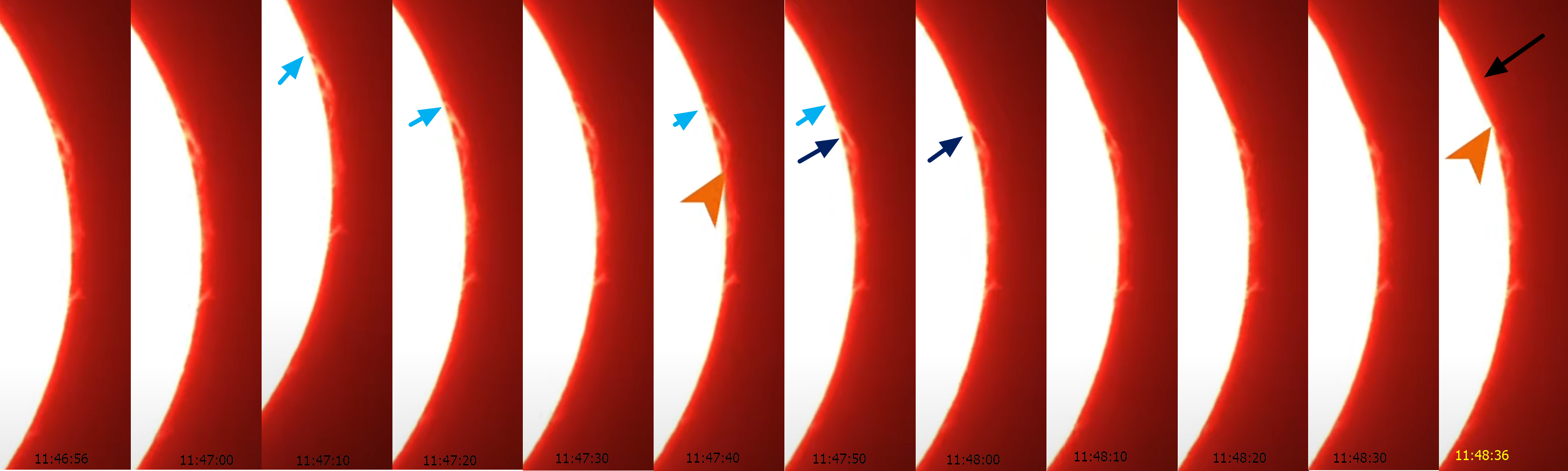 Partial solar eclipse 2025 contact 0 from Poland Astrolife